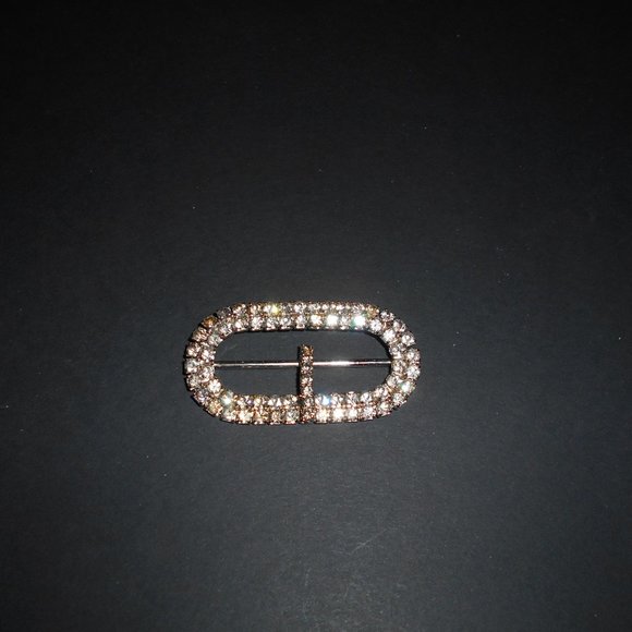 Vintage Austrian Crystal Belt Buckle